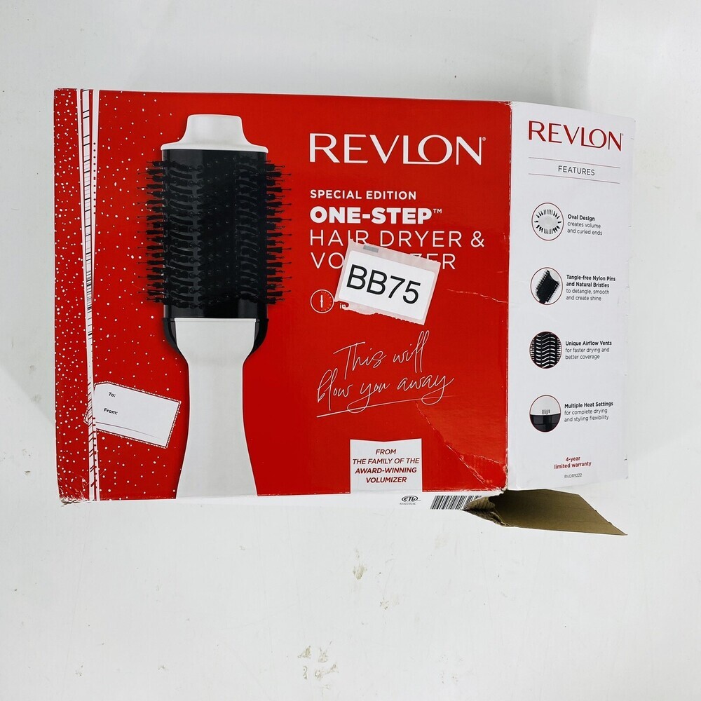 Revlon One Step Hair Dryer and Volumizer Pink/Black Less breakage More Shine